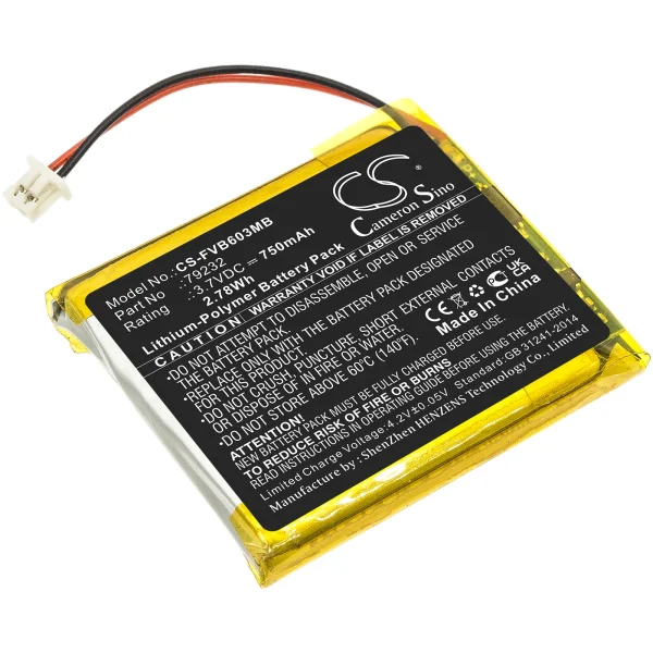 Floureon VB601, VB603, VB605 Series Replacement Battery 750mAh / 2.78Wh - Image 4