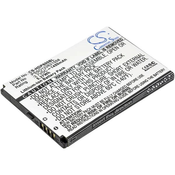 Handheld 6000, 6000LU1, Dolphin 6000 Series Replacement Battery 1450mAh / 5.37Wh - Image 4