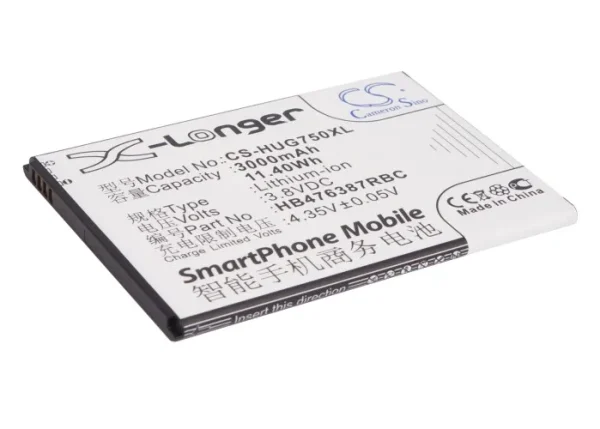 Huawei Ascend G750, Ascend G750-T00, Ascend G750-T01, Ascend G750-T20, B199 Series Replacement Battery 3000mAh / 11.40Wh - Image 5