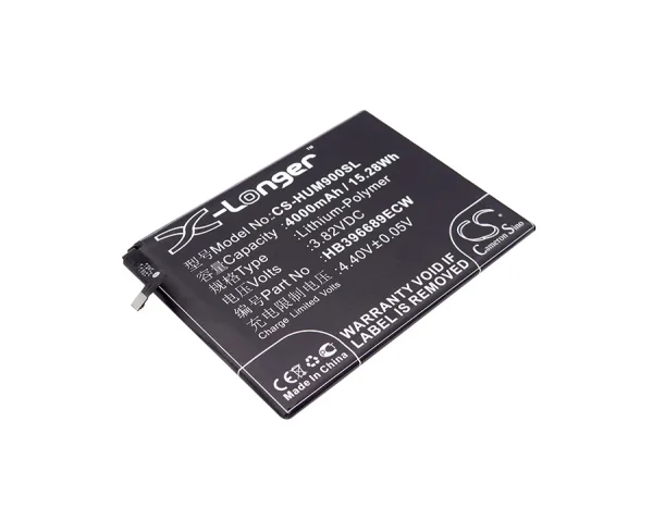 Huawei Ascend Mate 9, Mate 9, Mate 9 Dual SIM, Mate 9 Pro, MHA-AL00 Series Replacement Battery 4000mAh / 15.28Wh - Image 4