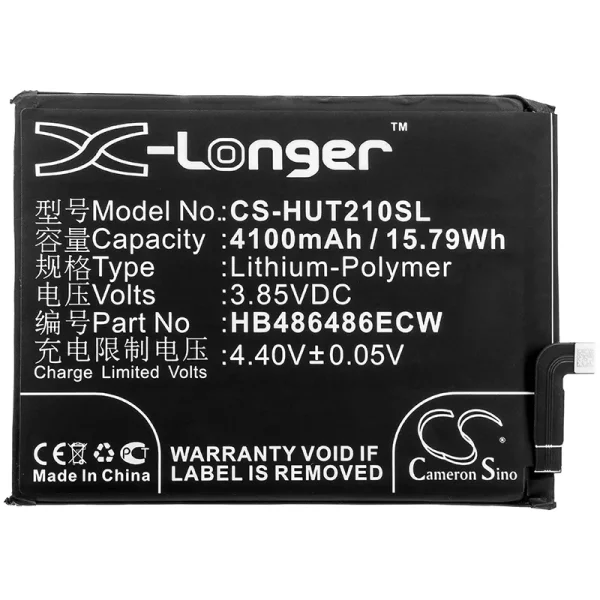 Huawei CP37, CP60, LYA-AL00, LYA-AL00P, LYA-AL10 Series Replacement Battery 4100mAh / 15.79Wh