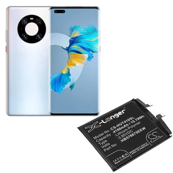 Huawei Mate 40 Pro, NOH-AN00, NOH-N09, NOH-N29, NOH-NX9 Series Replacement Battery 4100mAh / 15.79Wh - Image 4