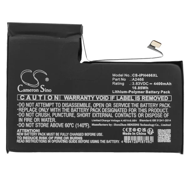 Apple iPhone 12 Pro Max Series Replacement Battery 4400mAh / 16.85Wh