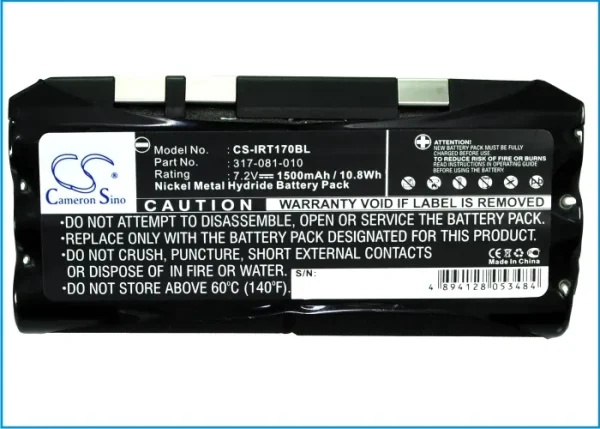 Intermec DT1700, RT1700, RT1710, T1700 Series Replacement Battery 1500mAh