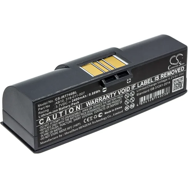 Intermec 700 Mono, 730 Color Series Replacement Battery 2400mAh / 8.88Wh - Image 3