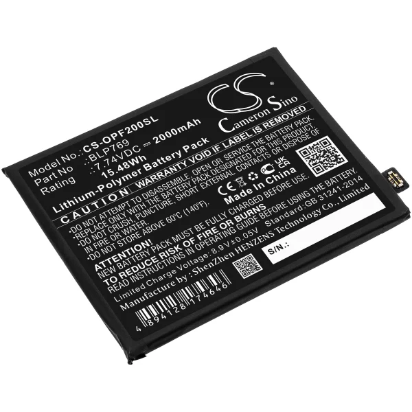 OPPO Find X2, PDEM10 Series Replacement Battery 2000mAh / 15.48Wh - Image 2