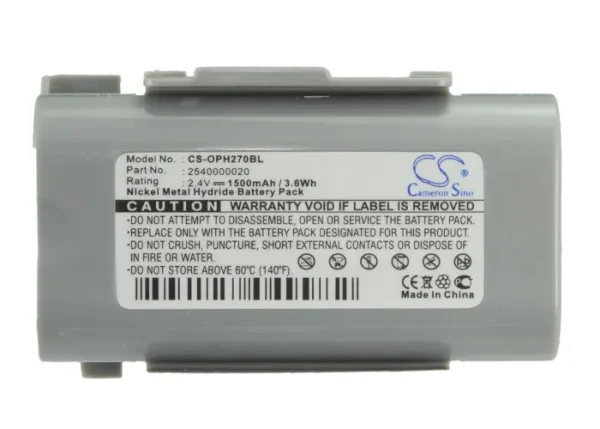 Opticon PHL-2700, PHL-2700 RFID Series Replacement Battery 1500mAh