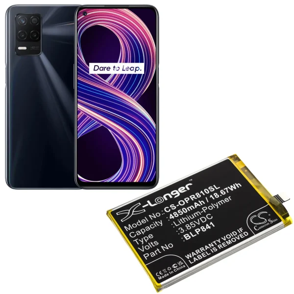 OPPO Realme 8, Realme Q3, Realme Q3I, RMX3085 Series Replacement Battery 4850mAh / 18.67Wh - Image 3