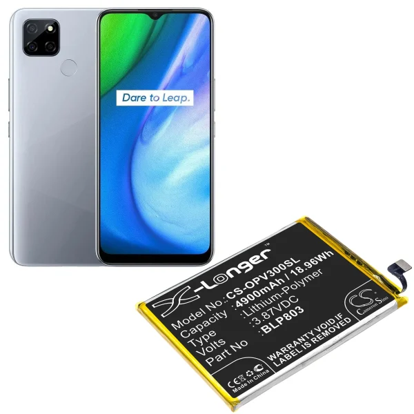 OPPO Realme V3 Series Replacement Battery 4900mAh / 18.96Wh - Image 5