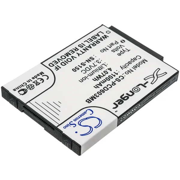 Philips SCD603, SCD-603/00, SCD603/10, SCD603/20, SCD-603H Series Replacement Battery 1100mAh / 4.07Wh - Image 3