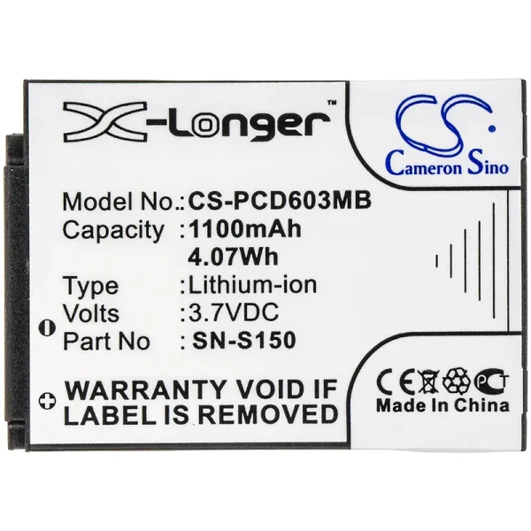 Philips SCD603, SCD-603/00, SCD603/10, SCD603/20, SCD-603H Series Replacement Battery 1100mAh / 4.07Wh