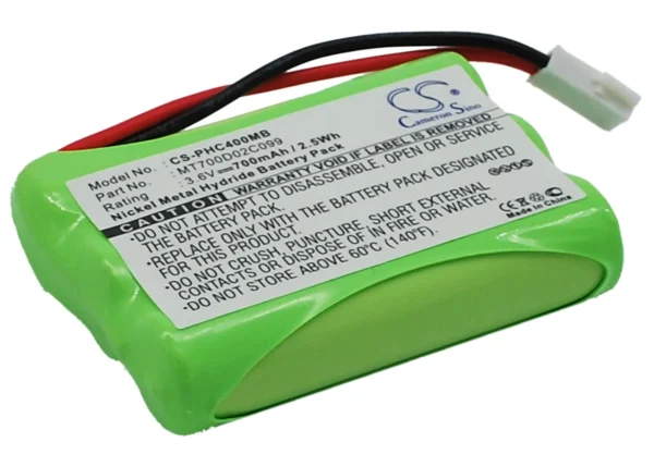 Philips CEPTF, SBC-EB3655, SBC-SC368, SBC-SC368/91, SBC-SC369 Series Replacement Battery 700mAh - Image 6