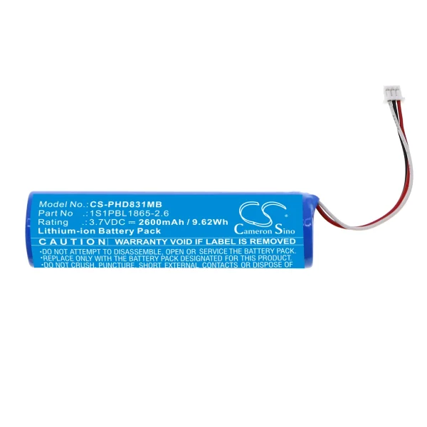 Philips Avent SCD831, Avent SCD831/26, Avent SCD833, Avent SCD833/26, Avent SCD835 Series Replacement Battery 2600mAh / 9.62Wh