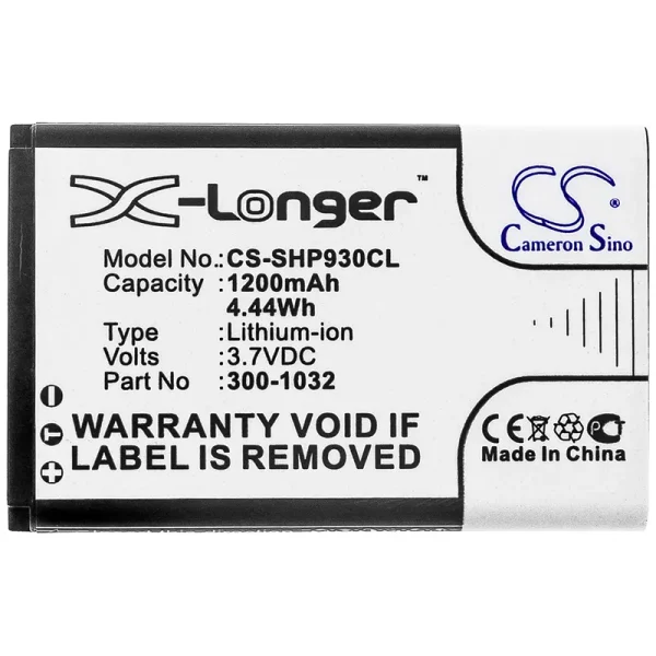 Shoretel IP930D Series Replacement Battery 1200mAh / 4.44Wh