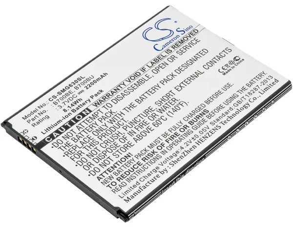 Samsung Galaxy Mega 6.3, Galaxy Mega 6.3 Duos, Galaxy Mega 6.3 LTE, Galaxy Mega 6.3 LTE 8GB, Galaxy Mega 7.0 Series Replacement Battery 2200mAh / 8.14Wh - Image 2