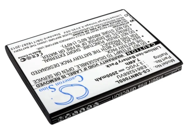 Samsung Galaxy Note, Galaxy Note LTE, GT-I9220, GT-I9228, GT-N7000 Series Replacement Battery 2000mAh / 7.40Wh - Image 2