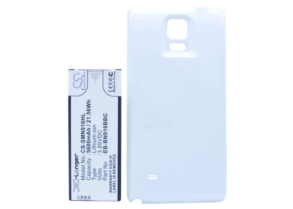 Samsung Galaxy Note 4 ( China Mobile ), SM-N9100, SM-N9106W, SM-N9109W, SM-N910F Series Replacement Battery 5600mAh / 21.56Wh