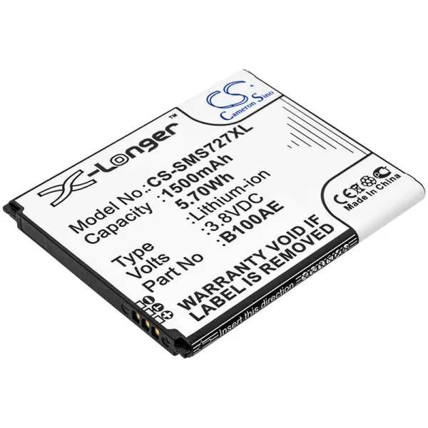 Samsung Galaxy Ace 3, Galaxy Ace 3 3G, Galaxy Ace 4 Neo, Galaxy Star Plus, Galaxy Star Pro Series Replacement Battery 1500mAh / 5.70Wh - Image 3