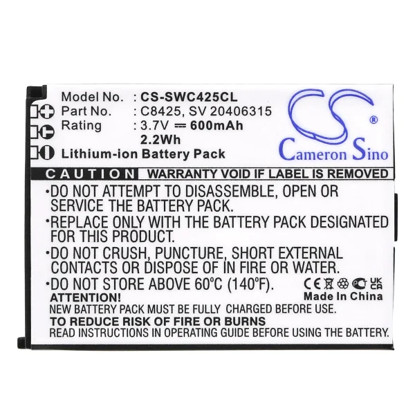 Swissvoice eSense, eSense Coloe E, SV 20406288 Series Replacement Battery 600mAh / 2.22Wh