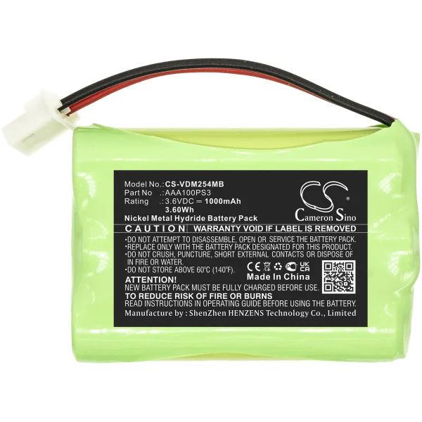 VTech VM311, VM311-13, VM311-2, VM311-23, Series Replacement Battery 1000mAh / 3.60Wh