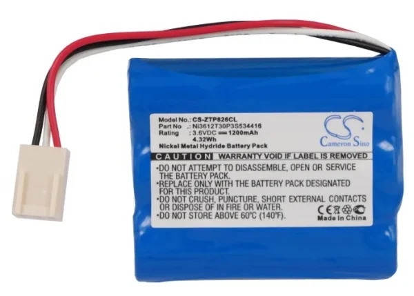 ZTE WP612, WP623, WP822, WP826, WP833 Series Replacement Battery 1200mAh / 4.32Wh