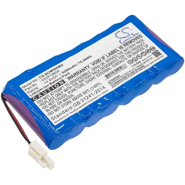 Biocare PM900, PM900 Patient Monitor, PM900S, PM900S Patient Monitor Series Replacement Battery 5200mAh / 76.96Wh - Image 3