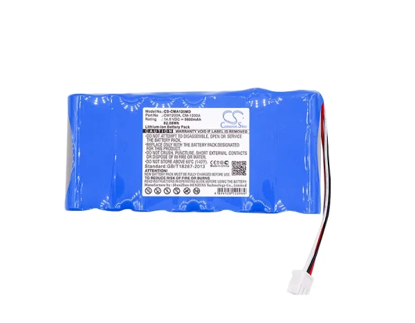 COMEN CM-1200A, CM-1200A ECG, CM-1200A EKG, Series Replacement Battery 5600mAh / 82.88Wh