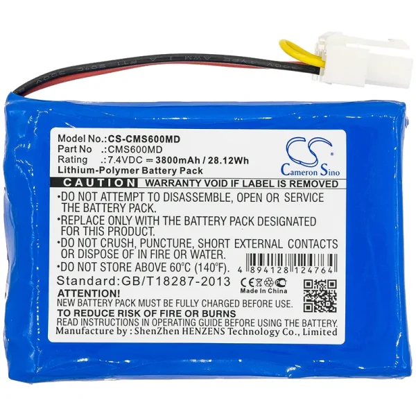 CONTEC CMS6000, MONITOR CMS6000 Series Replacement Battery 3800mAh / 28.12Wh