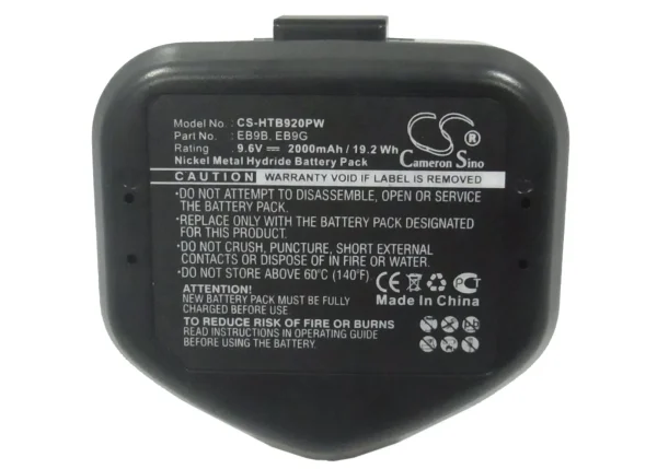 Hitachi CK 12D, CK 12DY, CL 10D, D 10D Series Replacement Battery 2000mAh