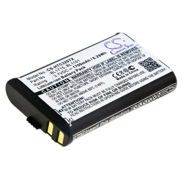 HYT TC-320, TC-320U Series Replacement Battery 1700mAh / 6.29Wh - Image 2