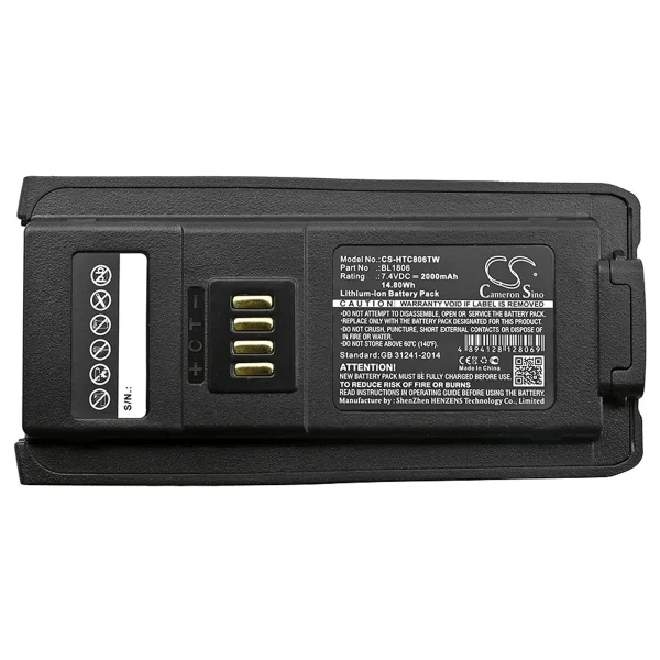 Hytera PT580H, PT580H Plus Series Replacement Battery 2000mAh / 14.80Wh