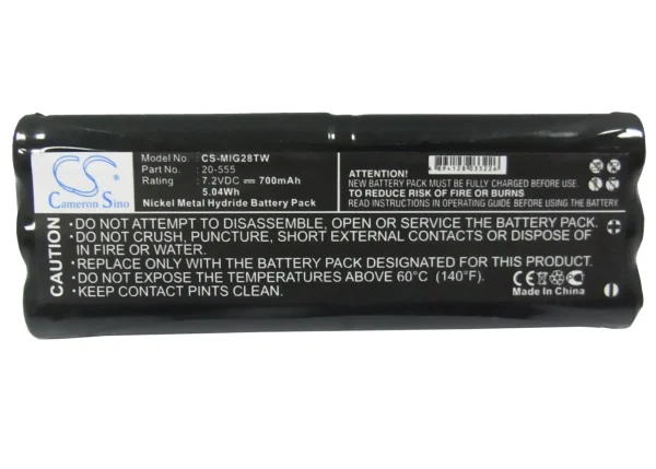 Midland G-28, G-30 Series Replacement Battery 700mAh