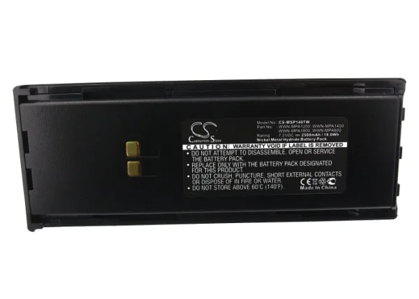 Maxon SL55, SP130, SP130U, SP140, SP140U Series Replacement Battery 2500mAh/18.0Wh