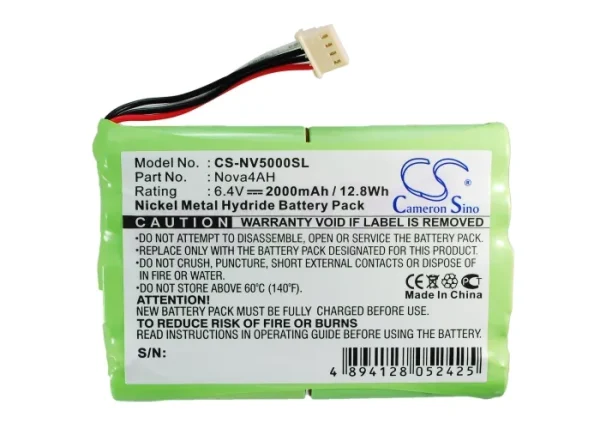 Nova 5000 classroom data logger Series Replacement Battery 2000mAh