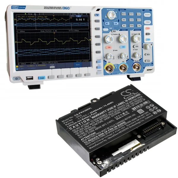 Peaktech 1360, Oscilloscope 1360, Oszilloskop 1360, P 1340, P 1341 Series Replacement Battery 20400mAh / 75.48Wh - Image 4