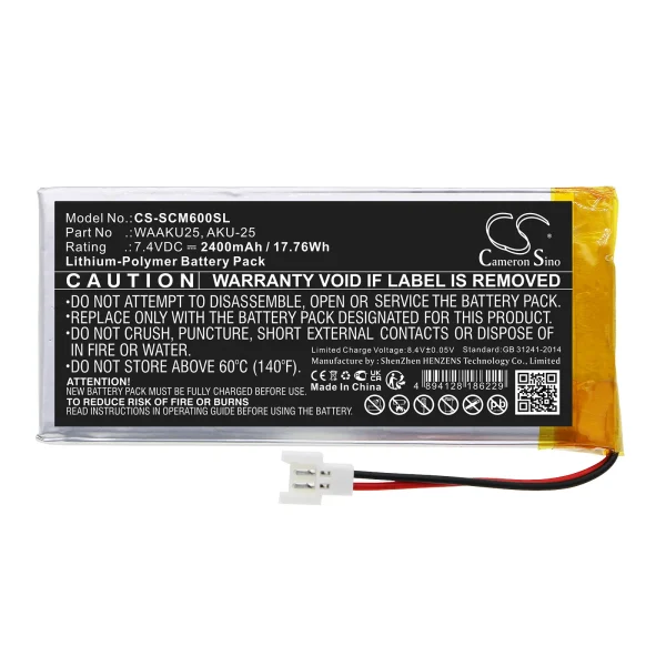 SONEL CMM-60 Multimeter Series Replacement Battery 2400mAh / 17.76Wh