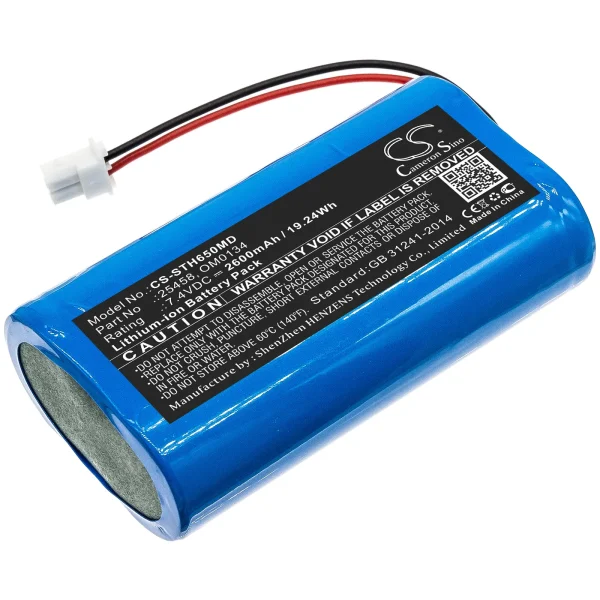 SurgiTel Eclipse EHL65, EHL-65, Odyssey Analog, Series Replacement Battery 2600mAh / 19.24Wh - Image 3