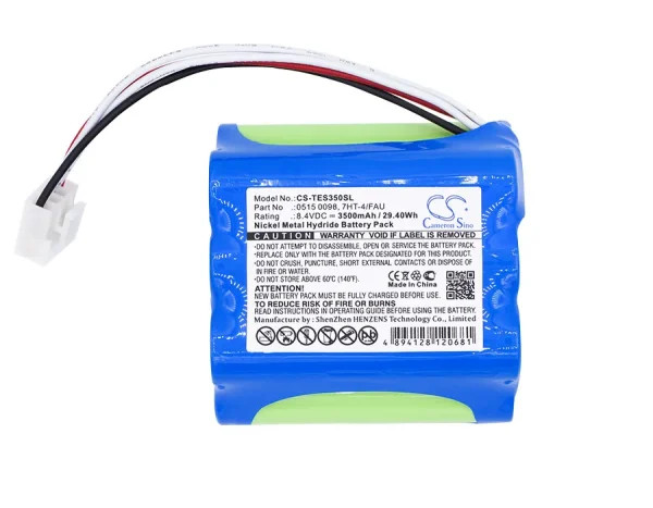 Testo 350, 350 EPA, 350 Plus, 350-S, 350-S Flue Gas Analyse Series Replacement Battery 3500mAh / 29.40Wh