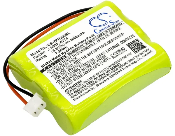 TPI 709R,712,714,716, 716N Series Replacement Battery 2000mAh / 7.20Wh - Image 2