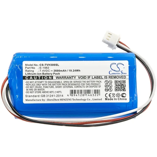 Televes H30FLEX Series Replacement Battery 2600mAh / 19.24Wh