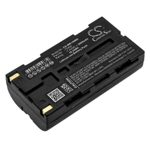 Welch-Allyn 14001,14011,14021,14031 Series Replacement Battery 2600mAh / 19.24Wh - Image 2