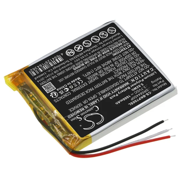 Becker Transit 7SL EU, TRANSIT7SLEU Series Replacement Battery 1600mAh / 5.92Wh - Image 2