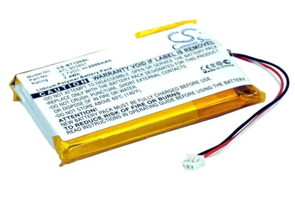 Globalstar 11-TR151-LIB-TN1, Telenav TR-150, Telenav TR-151, TR-150 Series Replacement Battery 2000mAh / 7.40Wh - Image 2