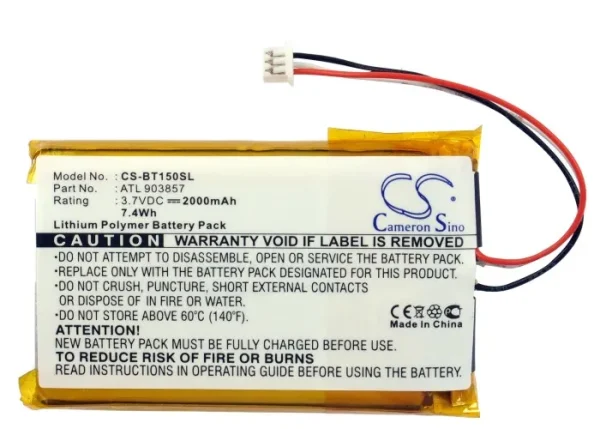 Globalstar 11-TR151-LIB-TN1, Telenav TR-150, Telenav TR-151, TR-150 Series Replacement Battery 2000mAh / 7.40Wh