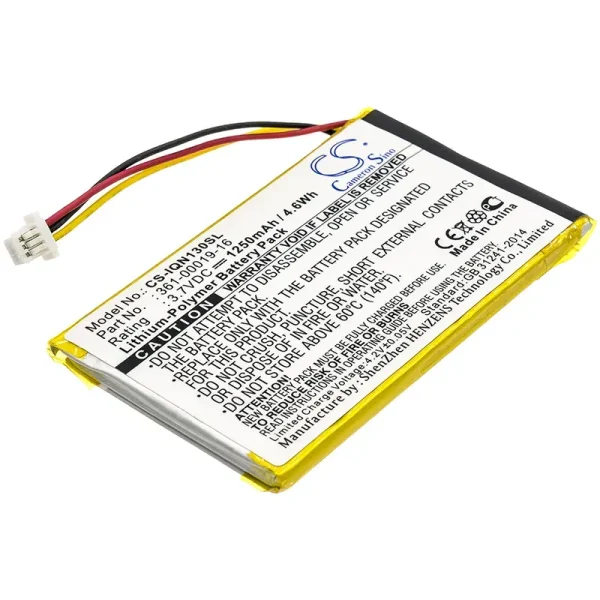 Garmin Nuvi 1300, Nuvi 1340T Pro, Nuvi 1350, Nuvi 1350T Series Replacement Battery 1250mAh / 4.63Wh - Image 4