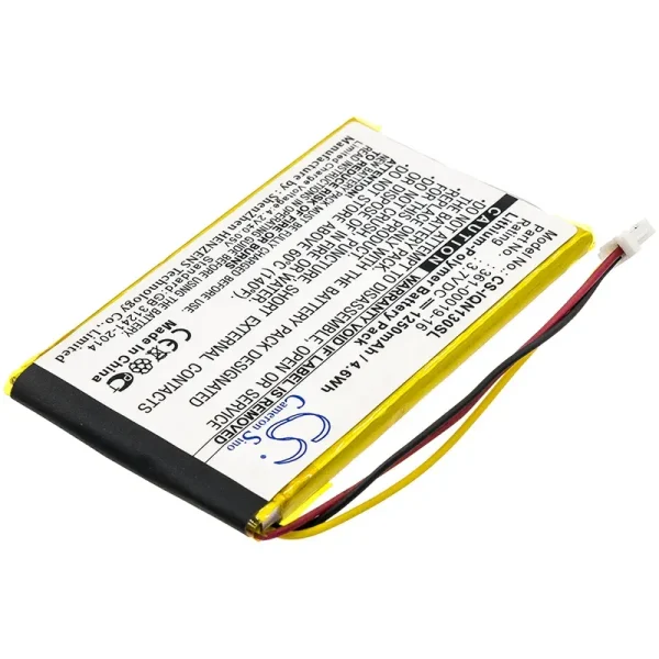 Garmin Nuvi 1300, Nuvi 1340T Pro, Nuvi 1350, Nuvi 1350T Series Replacement Battery 1250mAh / 4.63Wh - Image 3