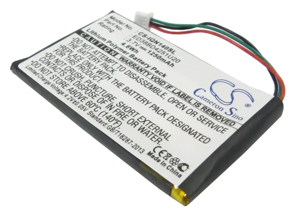 Garmin Nuvi 1400, Nuvi 1450, Nuvi 1450T, Nuvi 1490LMT Series Replacement Battery 1250mAh / 4.63Wh - Image 3