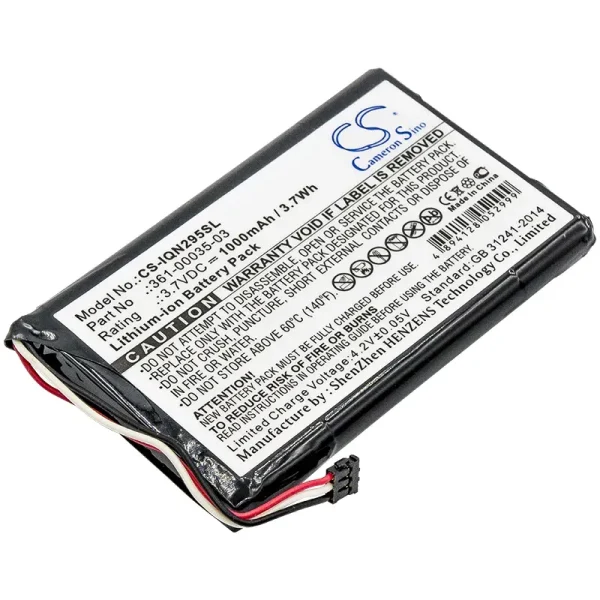 Garmin 010-01316-00, A3AVDG03, Nuvi 2405, Nuvi 2405LT Series Replacement Battery 1000mAh / 3.70Wh - Image 4