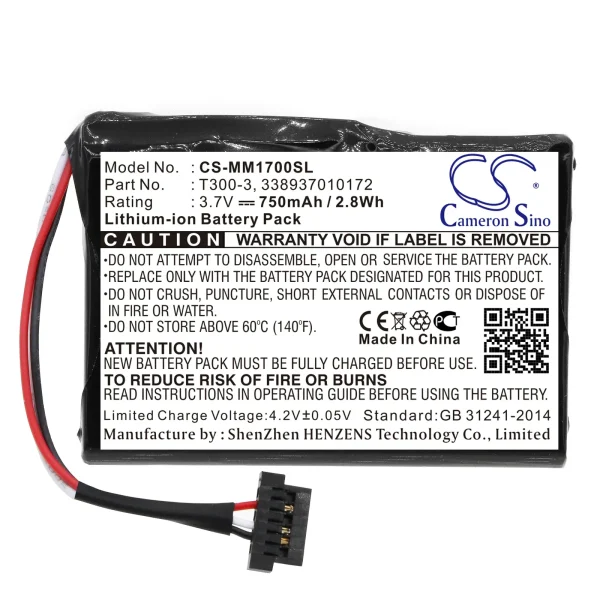 Magellan Maestro 1700 Series Replacement Battery 750mAh