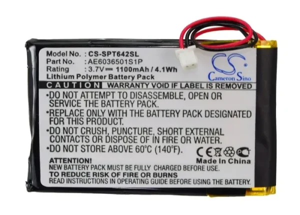 Spetrotec 4642-E434-V12 SEG/N Series Replacement Battery 1100mAh